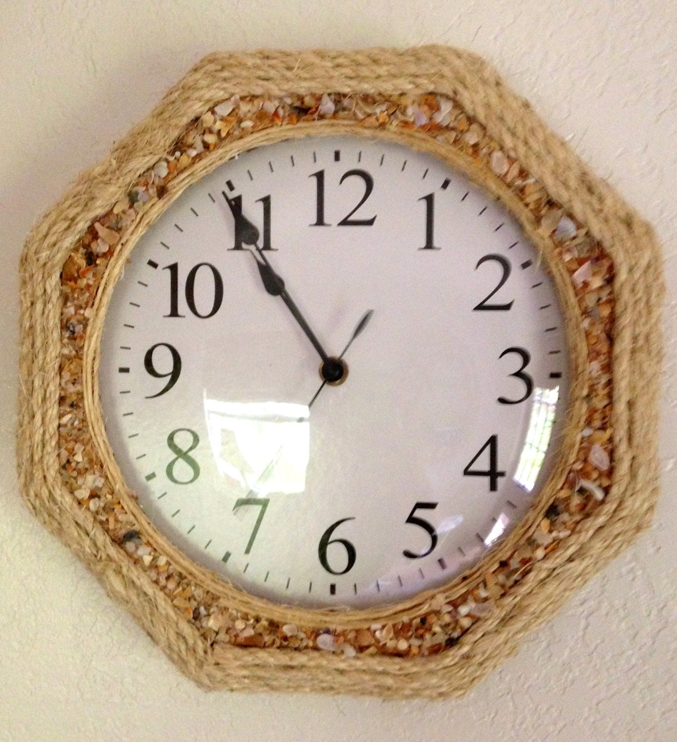 shell / rope wall clock