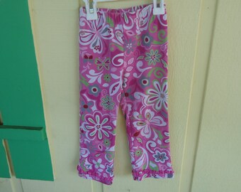 Vibrant Floral Pants size 4T