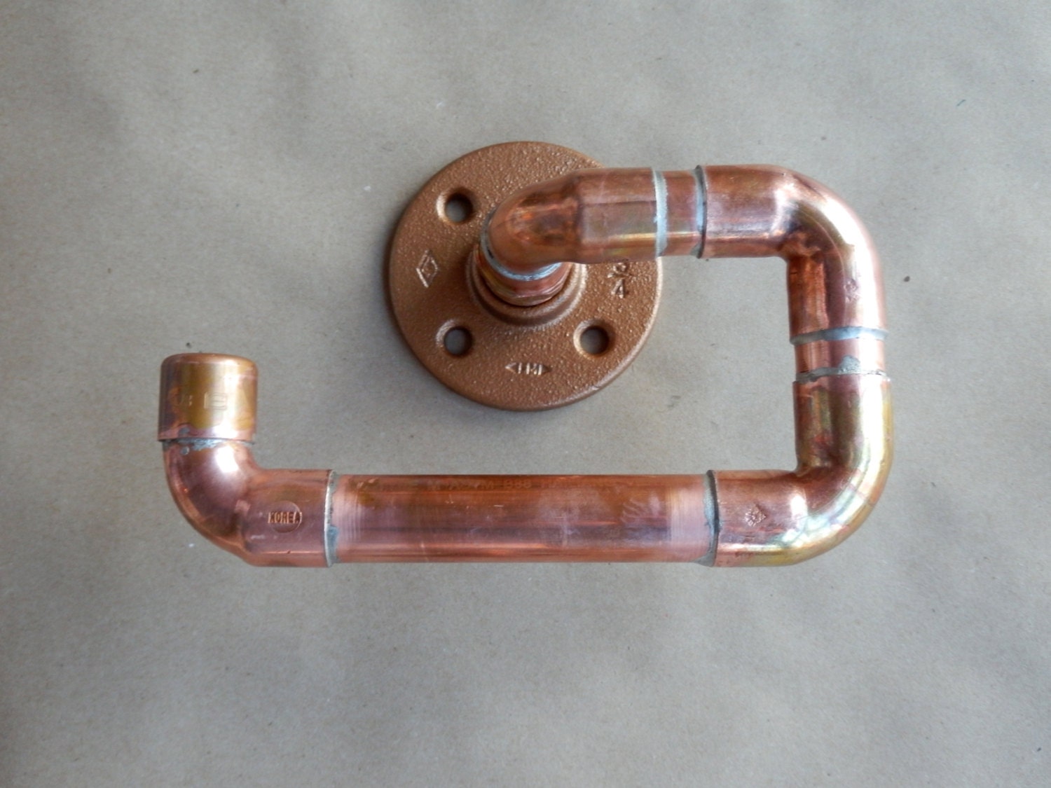 Pipe Hand Towel Holder Copper Towel Ring by DerekGoodbrand on Etsy