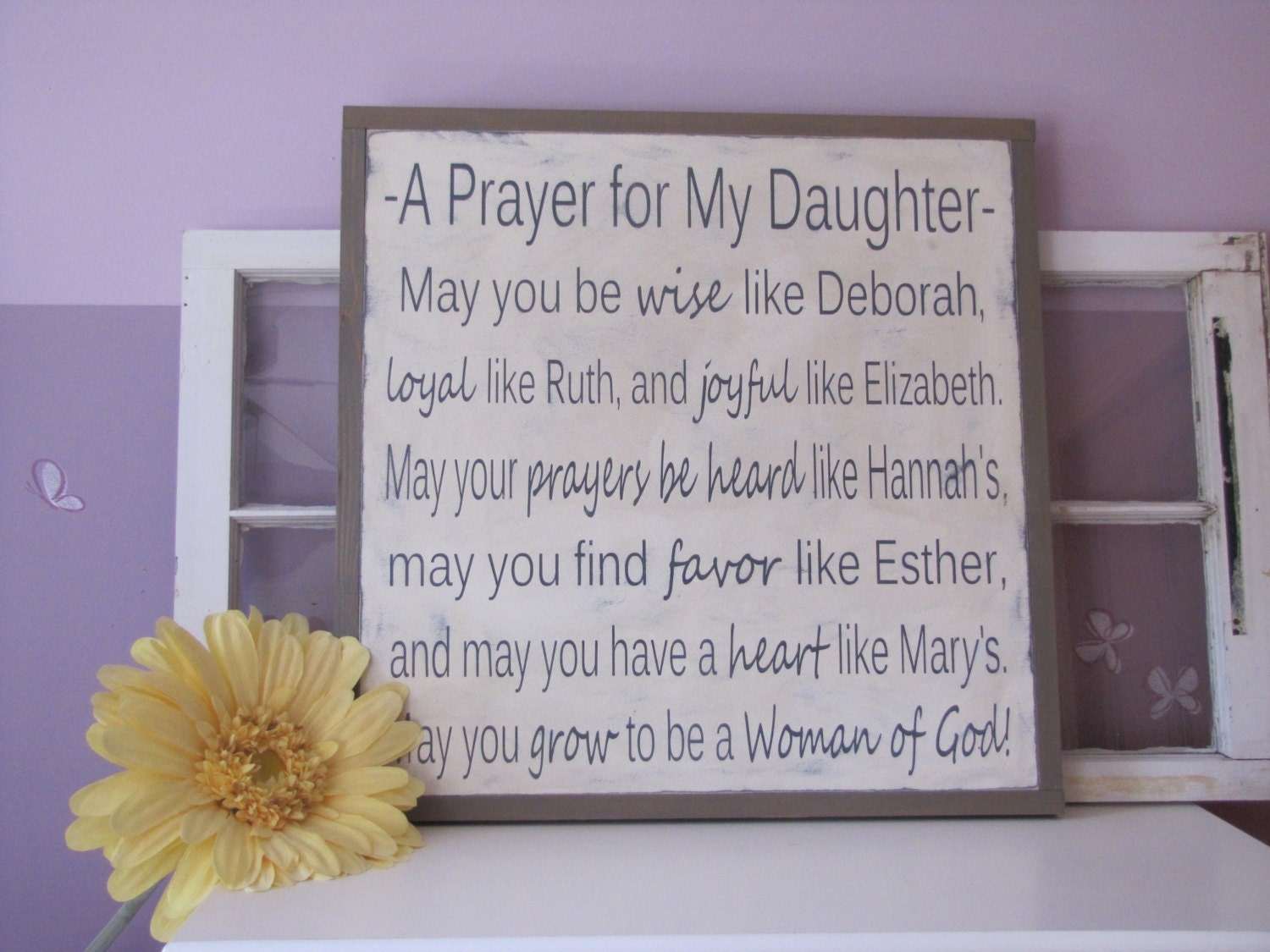  Christian  Wall  Art  Bible Verse Wood Sign Inspirational  Wooden