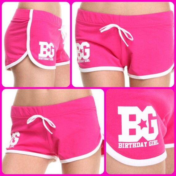 Birthday Girl Candy shorts Beach Shorts by BirthdayGirlWorld