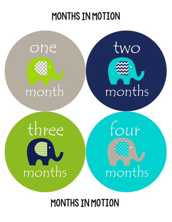 items similar to baby monthly stickers instant download