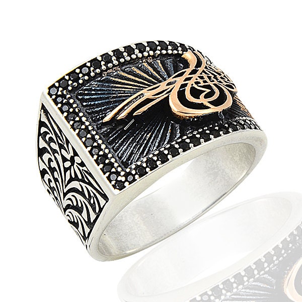 Sterling Silver 925 men ring ethnic design by aSpecialJewelry