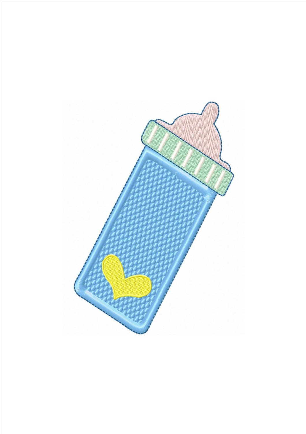 Baby Bottle Fill Machine Embroidery DESIGN NO. 293