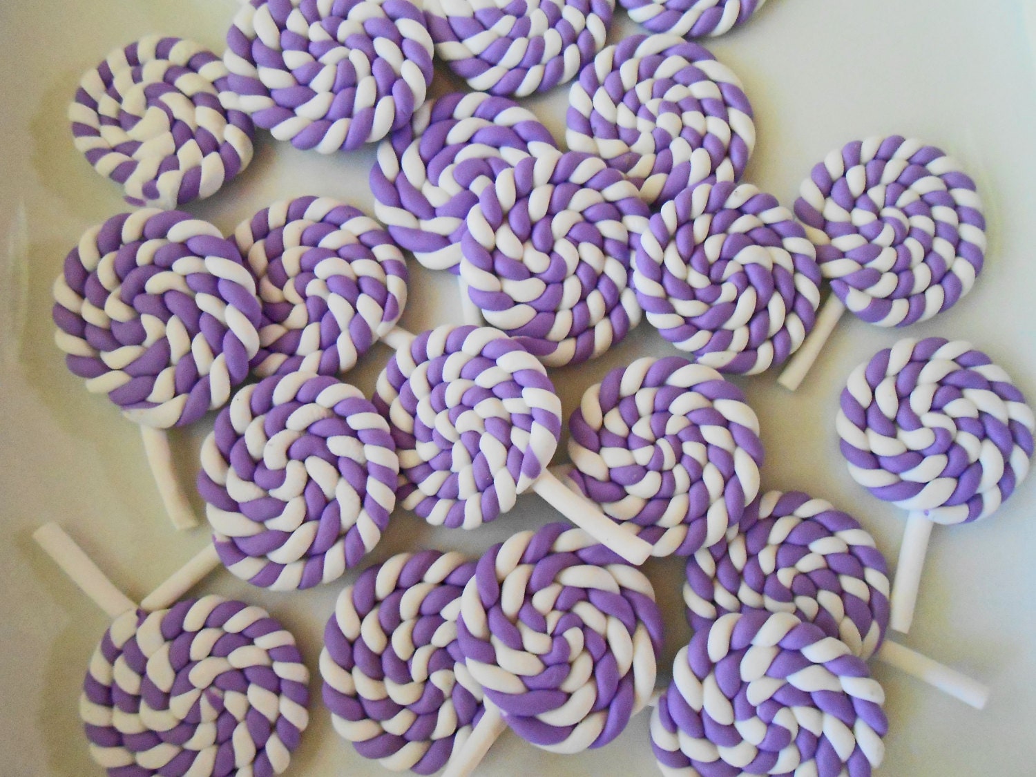 purple swirl lollipops