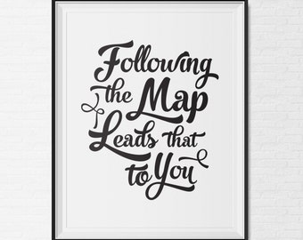 PRINTABLE Instant Download Maps Print - Wedding Print Engagement Print ...