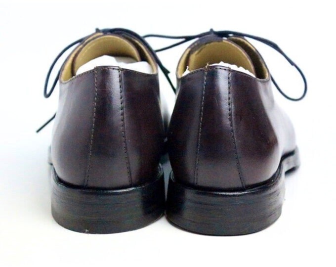 Handmade Minimalism Men's Dress Shoes,Classic Vintage London Pattern