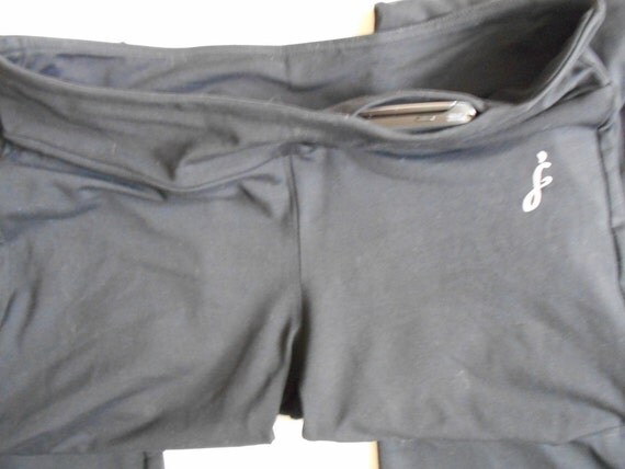 Women's Bootcut Yoga Pants in Black with Back Pockets and