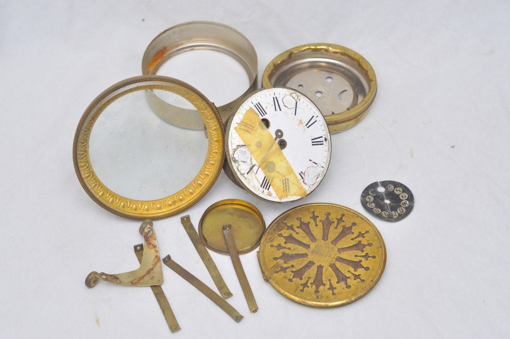 Antique French Pendulum Clock for parts...Marked RC by FrDecor