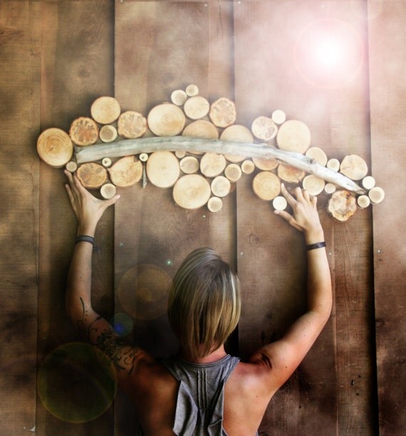 Abstract wall art holz skulptur modern office von wildslicedesigns
