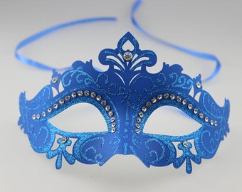 Popular items for blue masquerade on Etsy