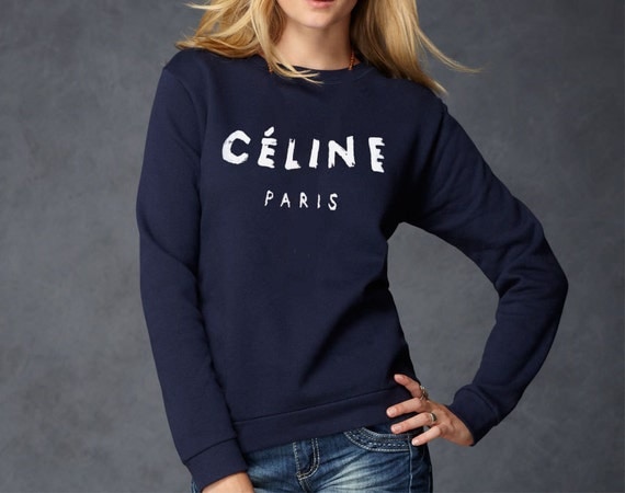 celine black sweatshirt