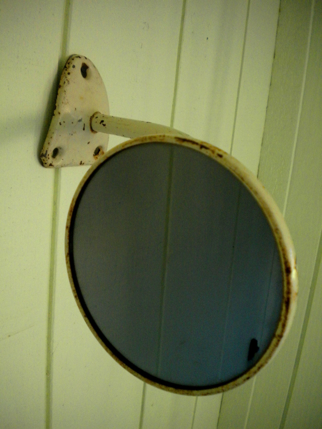 Vintage Truck Side Mirror Repurposed as Wall Mirror or Display