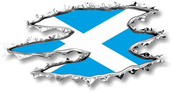 Scotland Scotish Flag Metal Black Aluminium Car License Plate Frame Ho 4 Hole Bottom Cutout - Foto 5