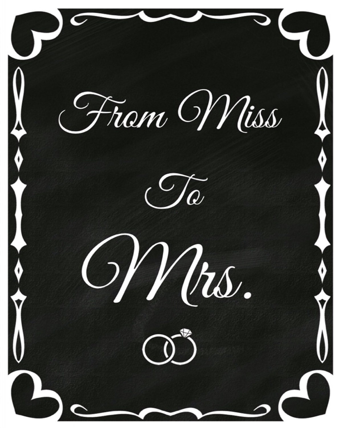 From Miss to Mrs digital 8x10 print by RandomRegalia on Etsy