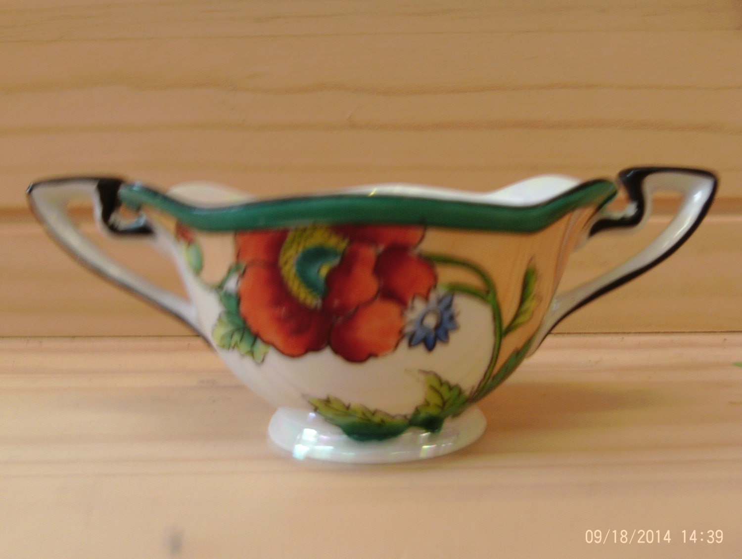 Noritake Sugar Bowl Lusterware Made in Japan