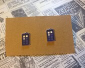 Doctor Who Tardis Earrings