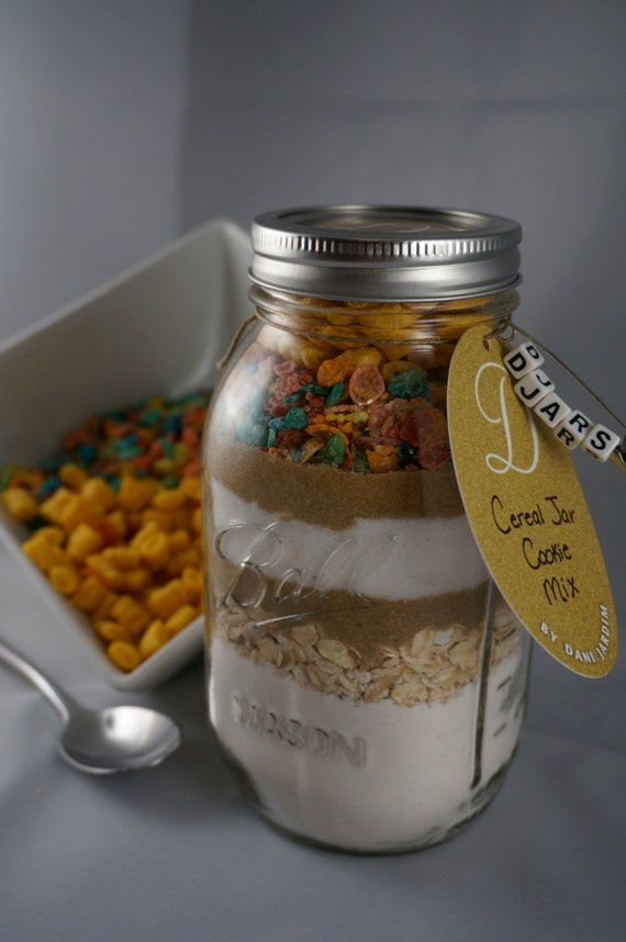 Cereal Jar Cookie Mix by DJarsCookieCo on Etsy