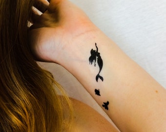2 Little Mermaid Temporary Tattoos- GeekTat