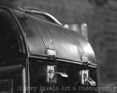 FREE SHIPPING Retro Lunchbox Black & White Photograph - 5x7, 8x10 Fine Art Print, Framing Options, 11x14 Canvas Tranfers