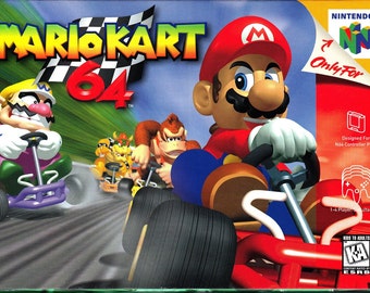 Mario Kart 64 high quality Poster