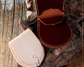 Items similar to Coin purse Diy leather Kit(Tools include 2 stitching needles, 2 prong chisel ...