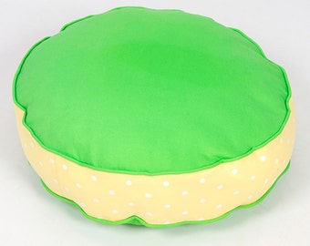Bon Bon Soft Dog Bed - Green Spot
