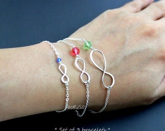 Genuine Infinity Bracelet in Electric Pink Lizard main image 1