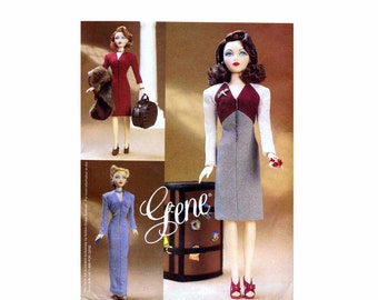 Vogue 7327 Gene Doll Day or Evening Wear Doll Clothes Sewing Pattern UNCUT
