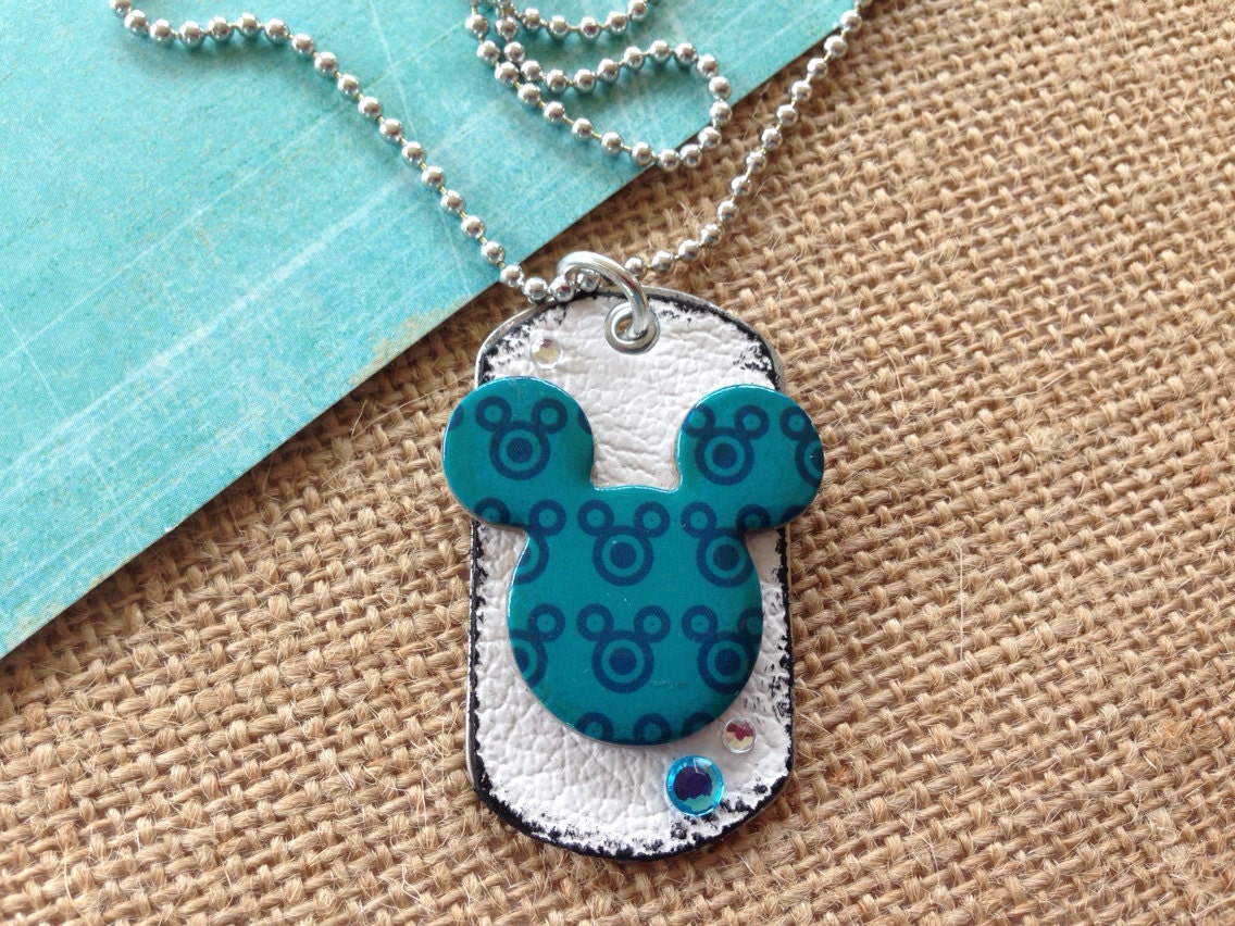 Mouse Ears Designer Dogtag minnie mouse jewelry mickey mouse