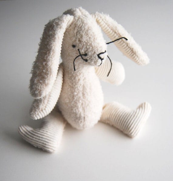 organic plush bunny