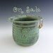 Earring Holder Bowl in Rustic Patina Green - Earring Organizer - Earring Bowl - by DirtKicker Pottery