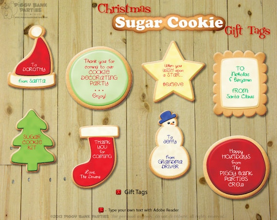 Christmas Sugar Cookie Gift Tags