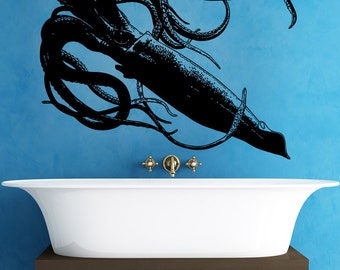 Vinyl Wall Decal Sticker Giant Squid 5336m