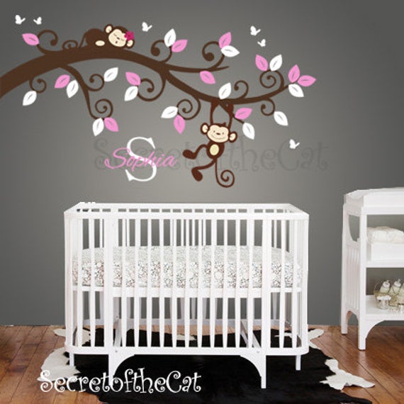 Wall Decals Nursery Nursery wall decal Branch decal