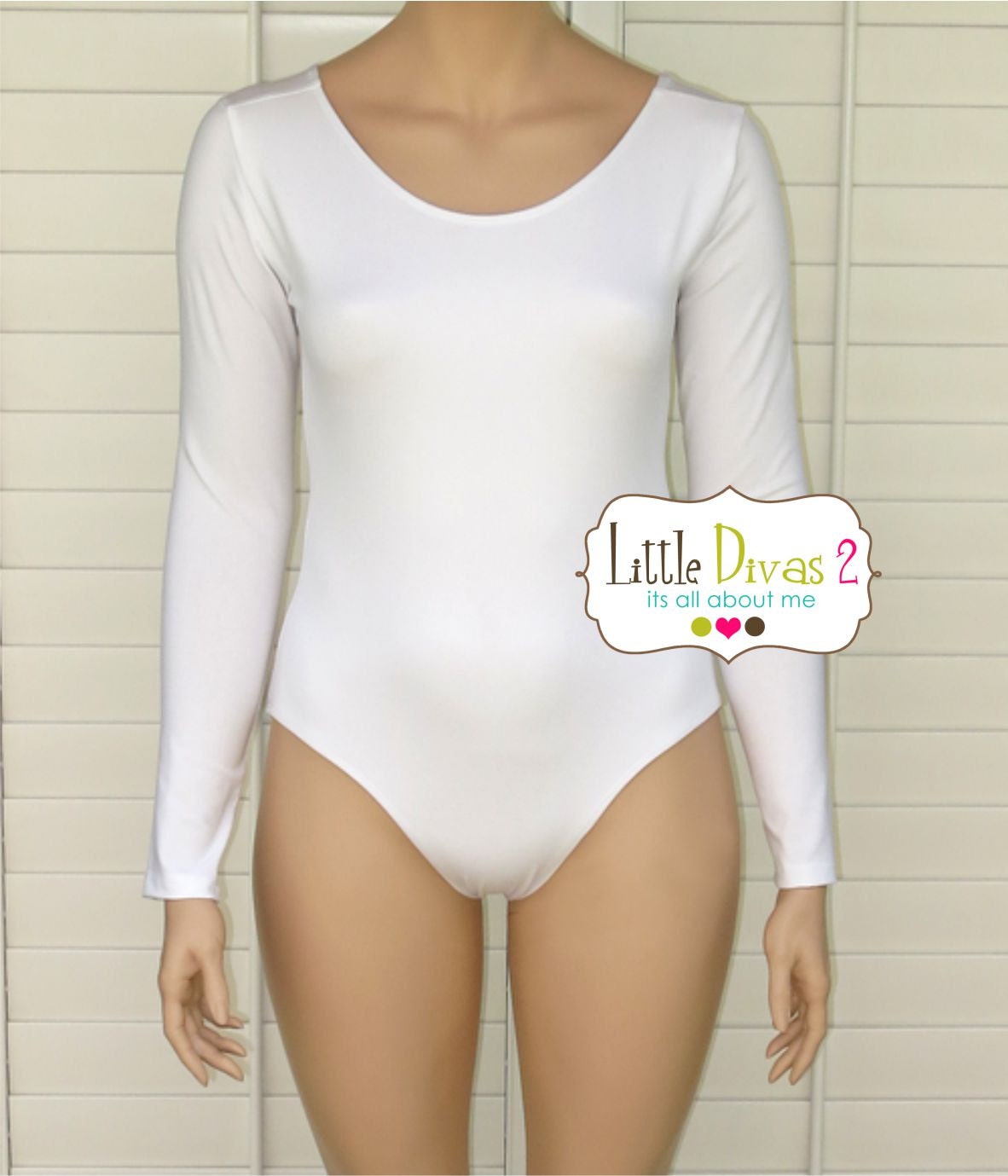 white lycra long sleeve top