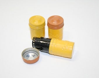 3 Kodak Film Canisters -Kodak Metal Film Canisters, Vintage Photography, The Korean War (1950-1953)