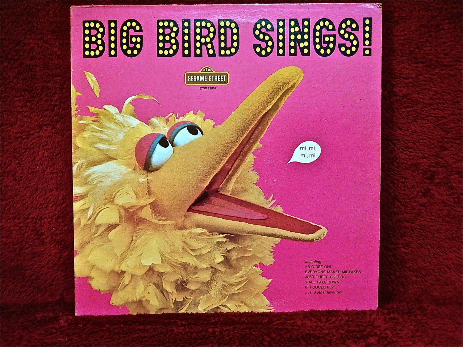 SEALed Sesame Street Big Bird Sings 197 Vintag Vinyl