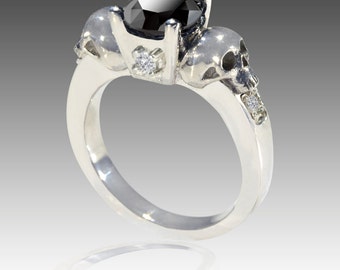 skull wedding rings