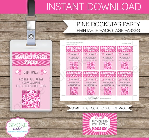 rockstar-party-backstage-pass-printable-insert-instant-download-and