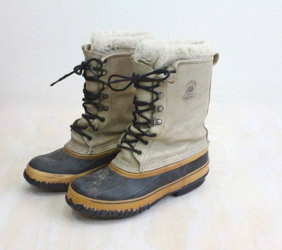 Vintage LaCrosse Steel Shank Winter Duck Boots by claudedonohoshop