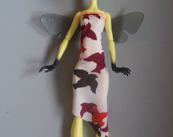 Monster High clothes cute partydress with bird pattern