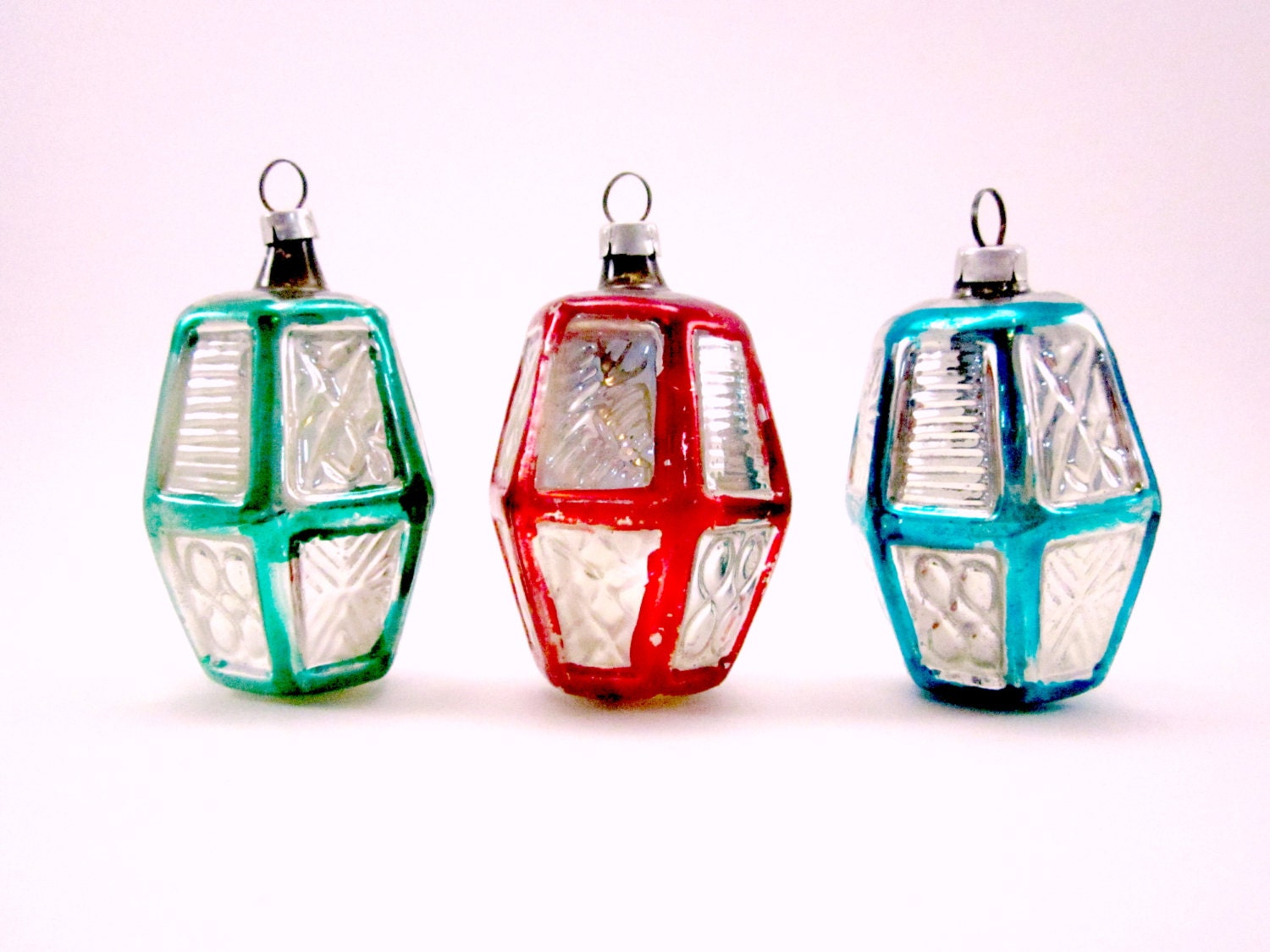 vintage figural glass lantern christmas holiday ornaments vintage figural glass lantern christmas holiday ornaments