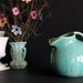 Nelson McCoy Pottery Turquoise Ball Pitcher Harlequin Unusual Vintage Tableware