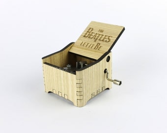Let It Be - The Beatles + Your Engraving on the music box