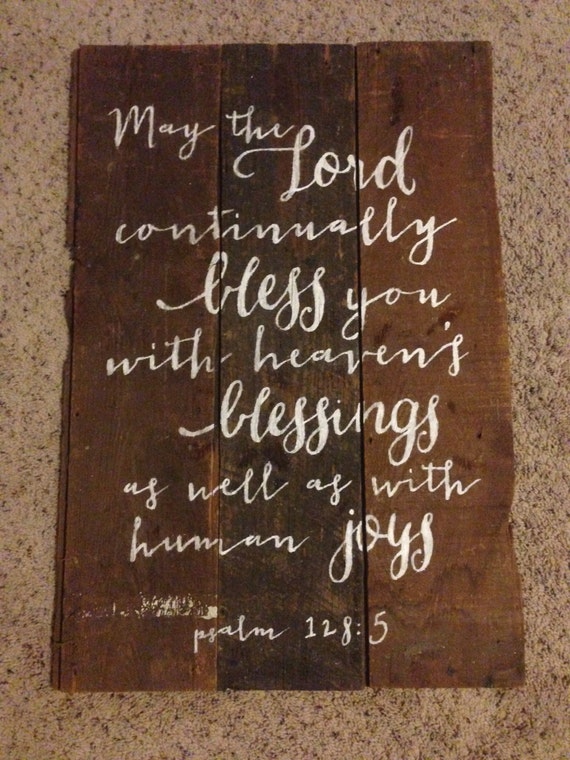 Items similar to Psalm 1285 Reclaimed Wood Bible Verse Scripture