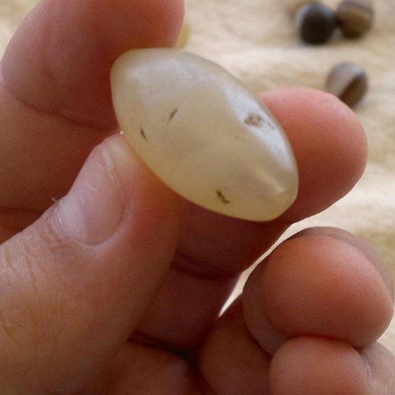 Nice White Authentic Ancient Bead
