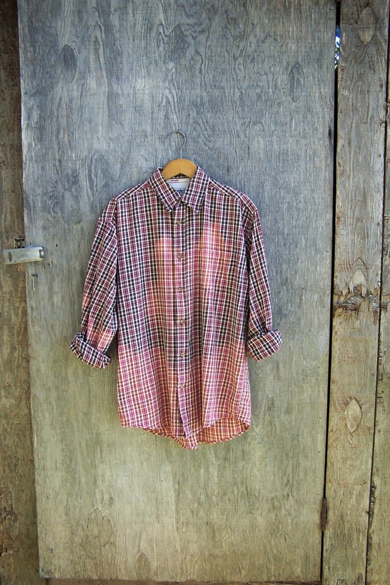washed red button up shirt washed red button up shirt