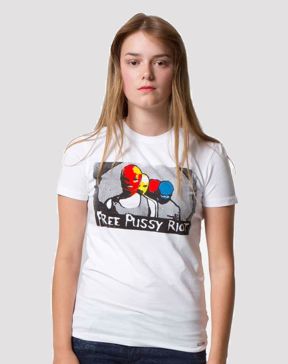 Official Free Pussy Riot Political T-Shirt. Free Shipping.