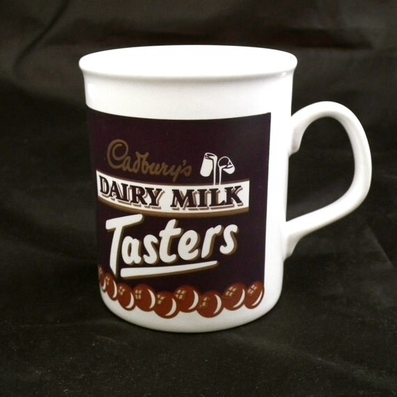 SALE Retro Cadbury's Dairy Milk Tasters Mug by TwoTimeVintage
